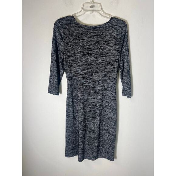 Talbots Petite Gray Long Sleeve Knee Length Dress Sz Sp - Picture 2 of 3